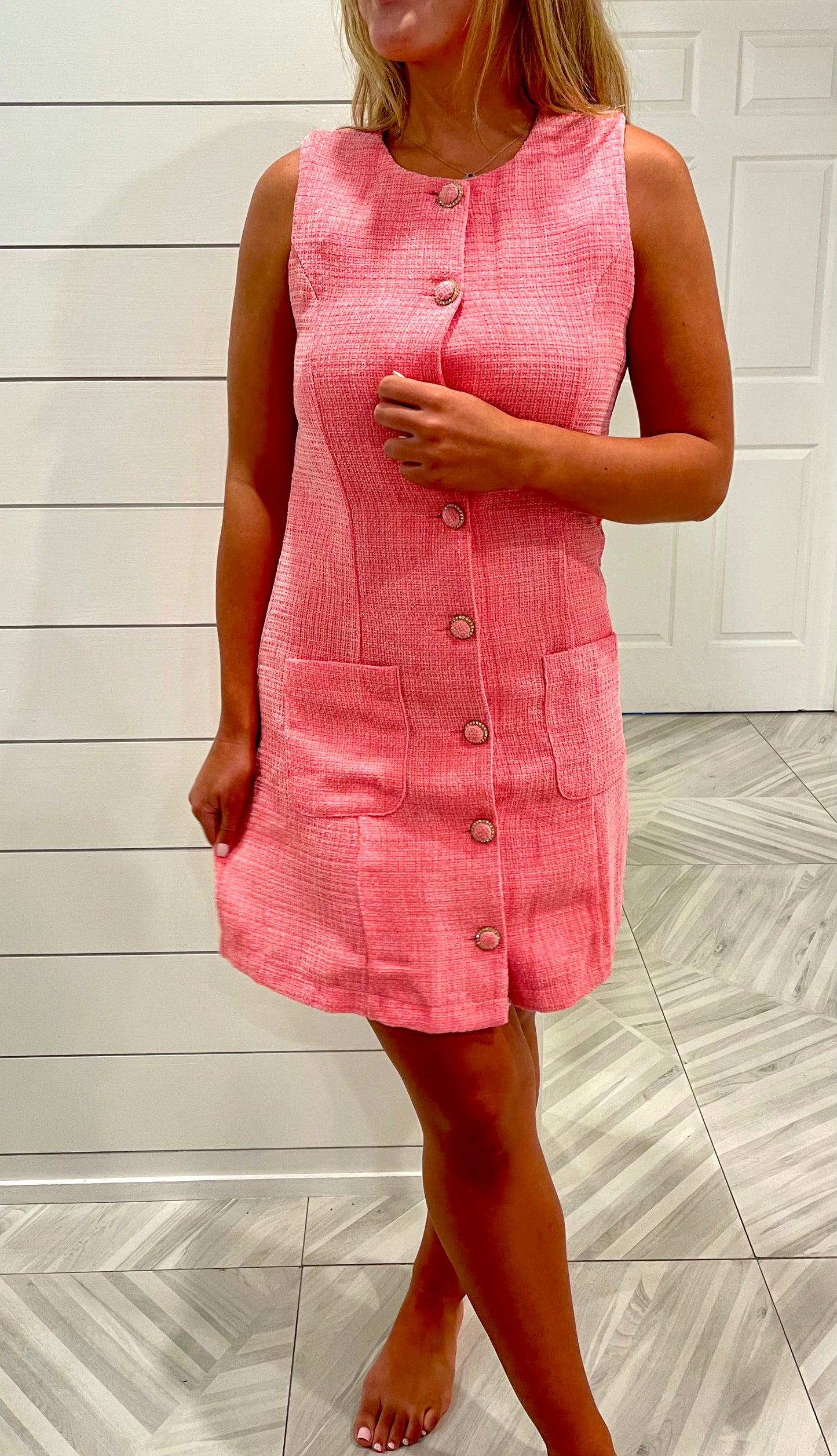 Pink Tweed Paris dress