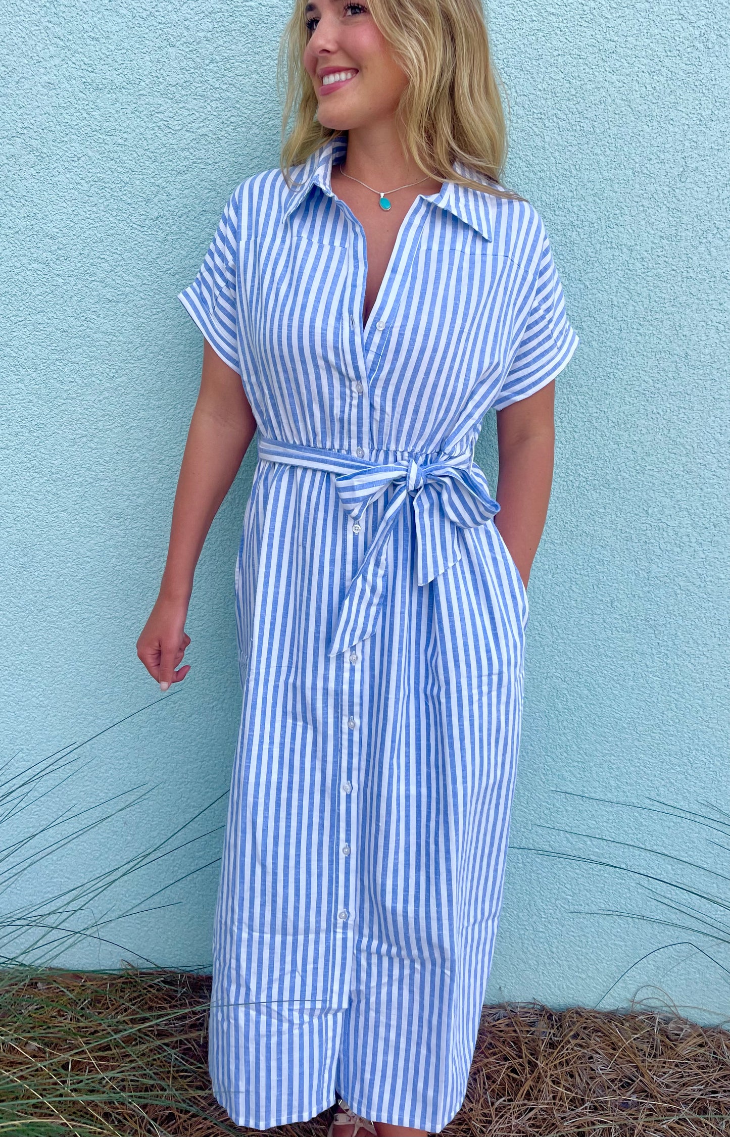 Linen beach dress