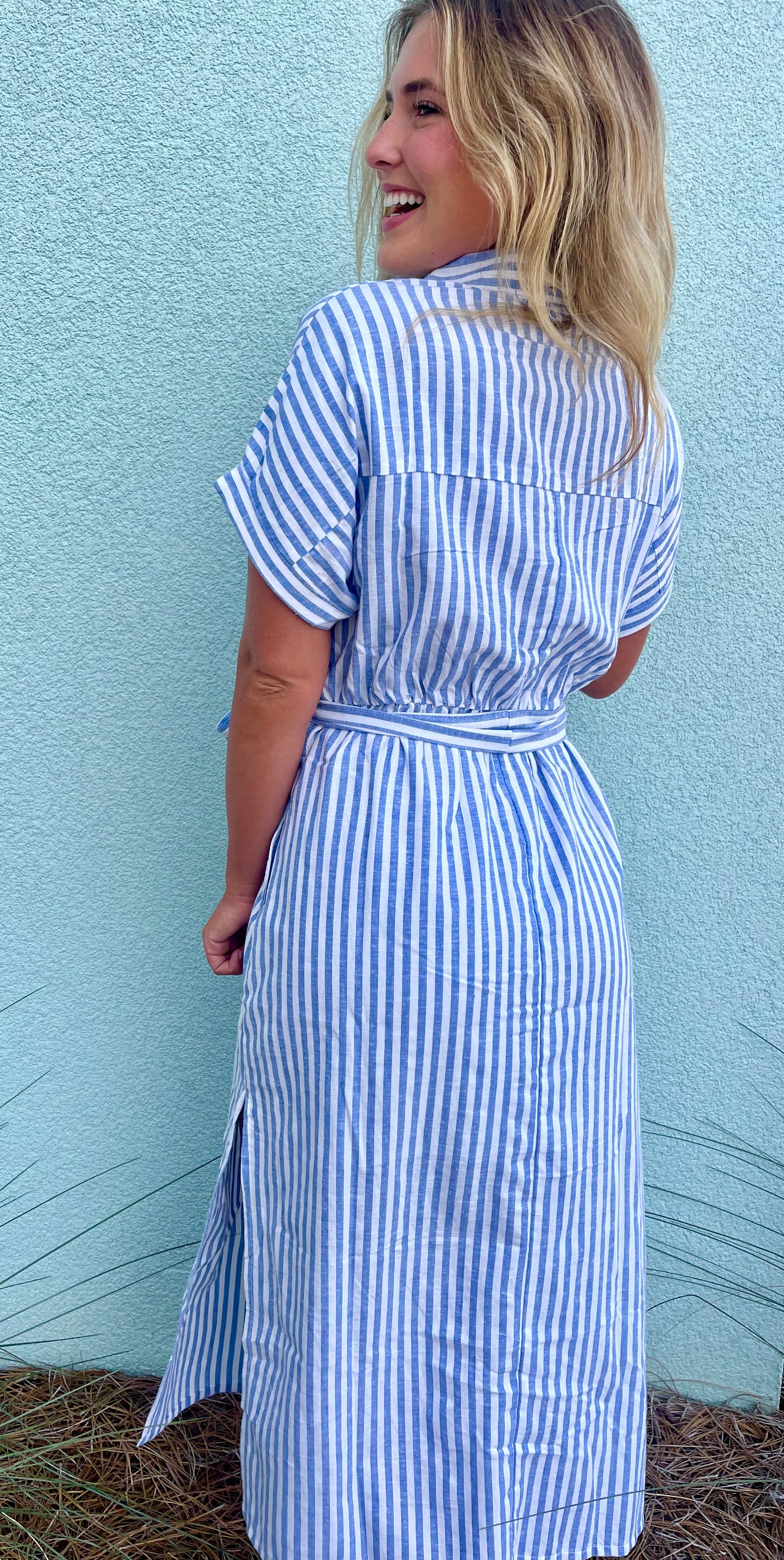 Linen beach dress