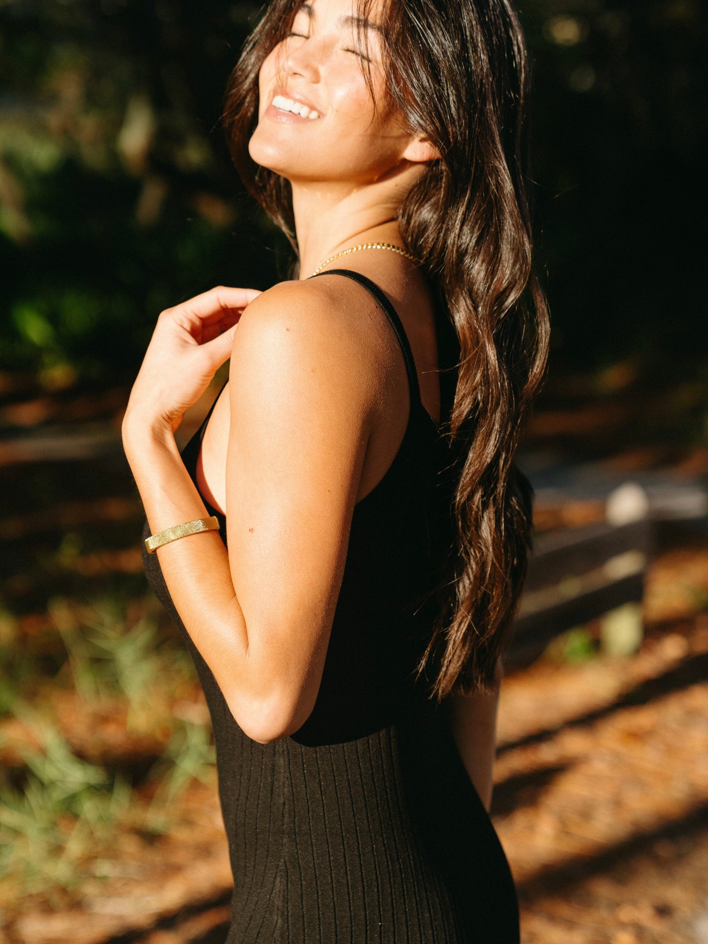 Earthy Black Dress